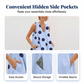 👗 50% OFF NOW! ⚫ Women's Sleeveless U-Neck Polka Dot Mini Dress with Pockets – Playful & lightweight – Perfect for summer parties or casual outings – practical and chic 🎀