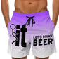 🩳 LIMITED-TIME 49% OFF! 💥 Men's 3D Graphic Printed Casual Shorts – Quick-Dry, Elastic Waist, Vibrant Print ✨