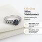 Dam Vintage Svart Zirkon Ring