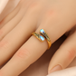 ⏳Tidsbegränsad 50% rabatt⏰Vintage justerbar öppen ring med droppformad glödande zirkon💧💍