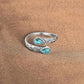 ⏳Tidsbegränsad 50% rabatt⏰Vintage justerbar öppen ring med droppformad glödande zirkon💧💍