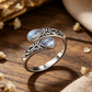 ⏳Tidsbegränsad 50% rabatt⏰Vintage justerbar öppen ring med droppformad glödande zirkon💧💍
