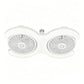 🌀 50% RABATT NU! 💡 Dubbelhovad LED-takfläkt med Belysning – 3 hastigheter & fjärrkontroll – 2 oberoende huvuden, perfekt för stora rum – snygg och tyst ✨🏠