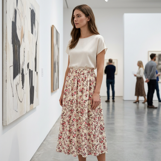 Dam Boho Blommig Maxikjol