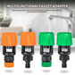 🎉Tillfällig rabatt! 🚿🌿Kranslangsadapter för trädgård, balkong och bil | Snabb att installera | Läckagesäker | Orange/Grön✨🚿