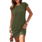 👗 50% OFF NOW! 🌸 Women's Crew Neck Solid Color Dress – Soft & lightweight – Perfect for work, beach or everyday elegance – versatile and comfy ✨🌿