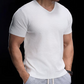 🩶Breathable V-Neck Knit Tee