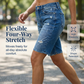 🩳 50 % RABATT JUST NU! 🩹 Bermudashorts i slitna jeans i dammodell – avslappnad passform och obearbetad nederkant – perfekta för sommaren, streetwear eller avslappnade dagar – mjuka och stretchiga 🌸✨