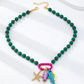 Vibrant Boho Kusthalsband med Pärlor