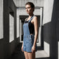 ✨50% RABATT NU! ✨Dam Casual Denim Kort Helälsbyxor
