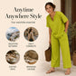 ⏳Limited-time 50% off⏰Women's V-Neck Top & Wide-Leg Pants Set👚👖