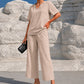 ⏳Limited-time 50% off⏰Women's V-Neck Top & Wide-Leg Pants Set👚👖