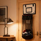 🏀 50% RABATT 🚪 Tvättkorgsbasket över dörren, stort svart nät & akryl-/träplatta, montering utan borrning 🎯