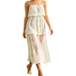 👗 50% RABATT NU! 🌸 Damklänning i Elegant Vit Spets med Smala Band & Maxilängd – Romantisk & Lätt – Perfekt för strand, bröllop eller sommarfester – Delikat och luftig ✨🌿💃