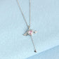 🎁✨50% RABATT NU! ✨💗Rosa änglavingar halsband