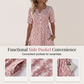 👗 50% RABATT NU! 🌸 Women's Casual V-Neck Print Dress with Pockets – Blommigt Mönster & Praktiska Sidofickor – Perfekt för Vardag & Sommar ☀️