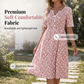👗 50% RABATT NU! 🌸 Women's Casual V-Neck Print Dress with Pockets – Blommigt Mönster & Praktiska Sidofickor – Perfekt för Vardag & Sommar ☀️