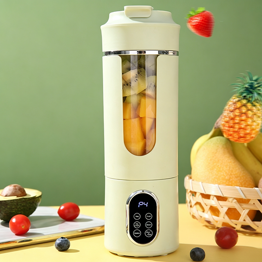 🥤 50% RABATT NU! ⚡ Multifunktionell Portabel Trådlös Blender – 12 Blad & 4 Hastigheter – Självstädning – 530 ml – Perfekt för Resor, Gym & Utomhus 🏕️