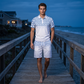 Herr Casual Kortärmad Topp & Shorts Set