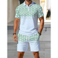 Herr Casual Kortärmad Topp & Shorts Set