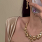 🌸 50% RABATT NU! 🌸 Elegant Gul Gnistrande Strass-Smycken