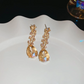 🌸 50% RABATT NU! 🌸 Elegant Gul Gnistrande Strass-Smycken