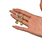 🌸 50% RABATT NU! 🌸 Elegant Gul Gnistrande Strass-Smycken