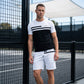 Herr Casual Kortärmad T-shirt & Shorts Set med Dragsko