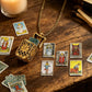Vintage tarot-medaljonghalsband