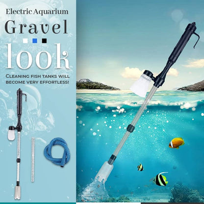 🐠 50% RABATT NU! Elektrisk grusrensare för akvarier – batteridriven, justerbar rörlängd & enkel rengöring – perfekt för alla akvarier 🧹🐟