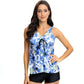 Women's Tummy Control Two Piece Tankini Swimsuit
