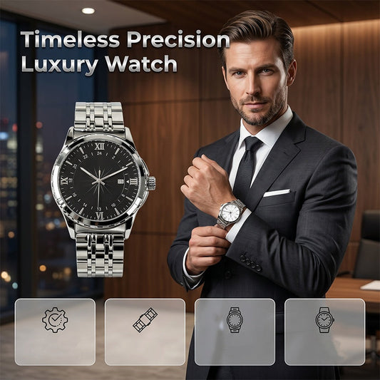 ⏳ Begränsad tid 50% rabatt ⏰ Klassisk Herr Elegant Kvartsur 👔⌚