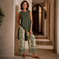 Women’s Casual Sleeveless Top & Wide-Leg Pants Set