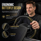 🏎️ 50 % RABATT NU! 🎮 Universellt rattöverdrag i kolfiber – ergonomisk fjärilsdesign, halkskyddad & snabb montering – för bättre grepp och kontroll 🏁