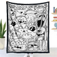 DIY Coloring Blanket with 24 Markers