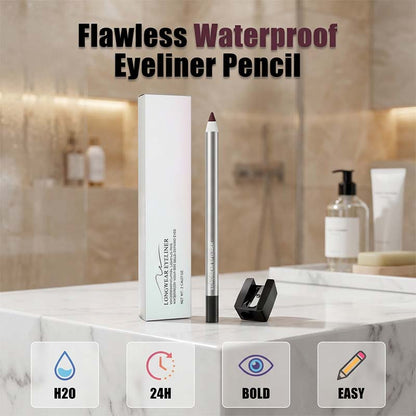 Waterproof Gel Eyeliner Pencil 💧 Creamy Gel, Stays Put – From Waterline to Wing, Perfection That Lasts ✨