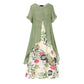 ⏳50 % rabatt under en begränsad tid⏰Casualklänning för damer med blommönster i lager-på-lager-stil💐👗