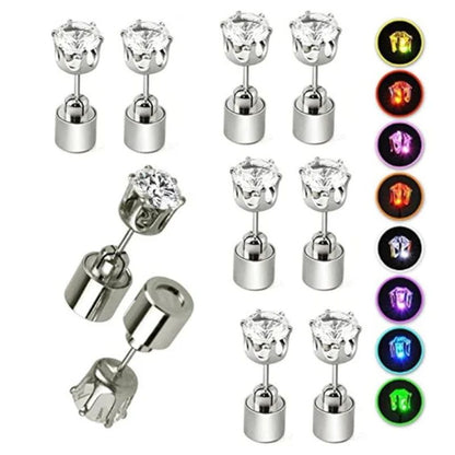 👑🎁 HALVT PRIS! Glimmande kronformade LED-örhängen – 7 ljusfärger, rostskyddad koppar & perfekt för fester!