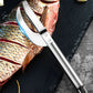 🔪 50% RABATT NU! Multifunktionell fiskkniv i rostfritt stål – ultravasst blad, tandad rygg för enkel fjällning & ergonomiskt handtag – perfekt för filéering, urtagning och örthackning 🐟✨