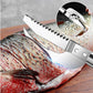 🔪 50% RABATT NU! Multifunktionell fiskkniv i rostfritt stål – ultravasst blad, tandad rygg för enkel fjällning & ergonomiskt handtag – perfekt för filéering, urtagning och örthackning 🐟✨