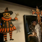 Vintage Halloween Trä Vägghängande Set