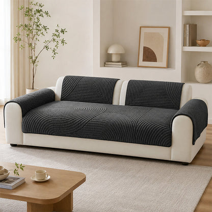 📢📢50% RABATT NU!! ⏰Bomullsvelour sittdyna för soffa – halkskydd, plysch, vinter