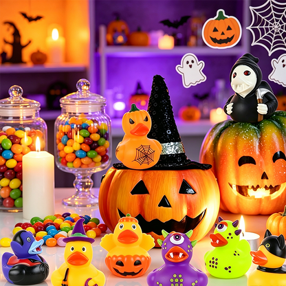 📢📢50% REA !! ⏰ Halloween Anka Badleksak för Barn