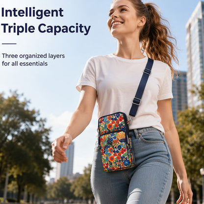 Tryckt Sport Armband & Crossbody Väska