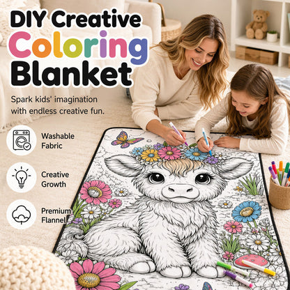 🎨 DIY Barnfärgningsfilt