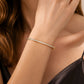 Retro armring med strass i guldton