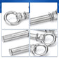 6PCS/Pack 304 rostfritt stål lyftring expansionsskruv
