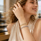 Elegant armband med glittrande hjärta för damer