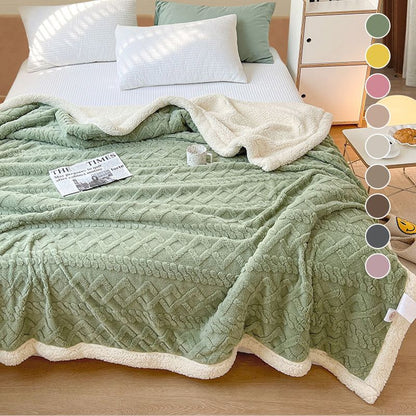 🧶 50 % RABATT NU! 🔥 Förtjockad imitation kashmir kastfilt – mjuk, lätt & varm – perfekt för soffan och sängen – 5 storlekar & 9 färger 🛋️