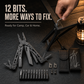 🔧 50 % RABATT NU! 🛠️ Bärbar hopfällbar multiverktyg-tång med fodral – mångsidig, kompakt & hållbar – perfekt för camping och reparationer 🏕️